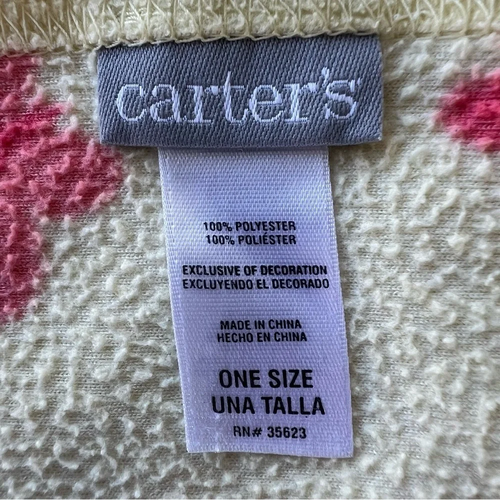 Y2K Carter’s Yellow Pink Butterfly MicroFleece Security Lovey Baby Blanket 27x33